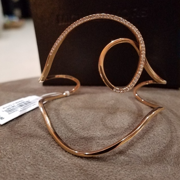 MICHAEL Michael Kors Powerful Romance Cuff Bracelet Open Swirl RoseGold Tone NWT - Picture 14 of 14